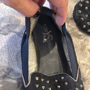 Yosi Samra navy Studded Loafers